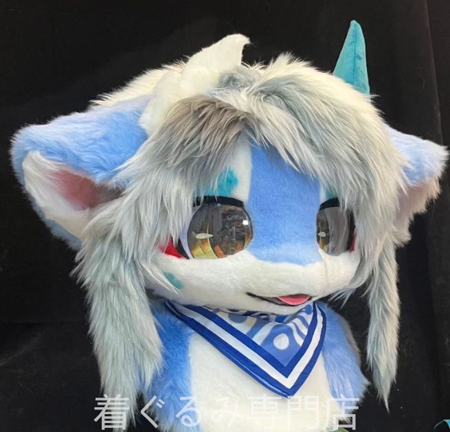 ドラゴン 猫 ファースーツ マスク 着ぐるみセット ケモノ ファースーツ