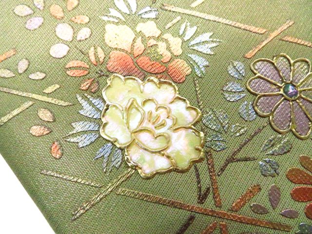 一輝堂】袋帯 六通柄 螺鈿 正絹 26b01-35 - メルカリ