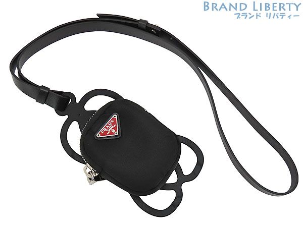 ほぼ新品】プラダ PRADA ナイロン スマートフォンホルダー ストラップ