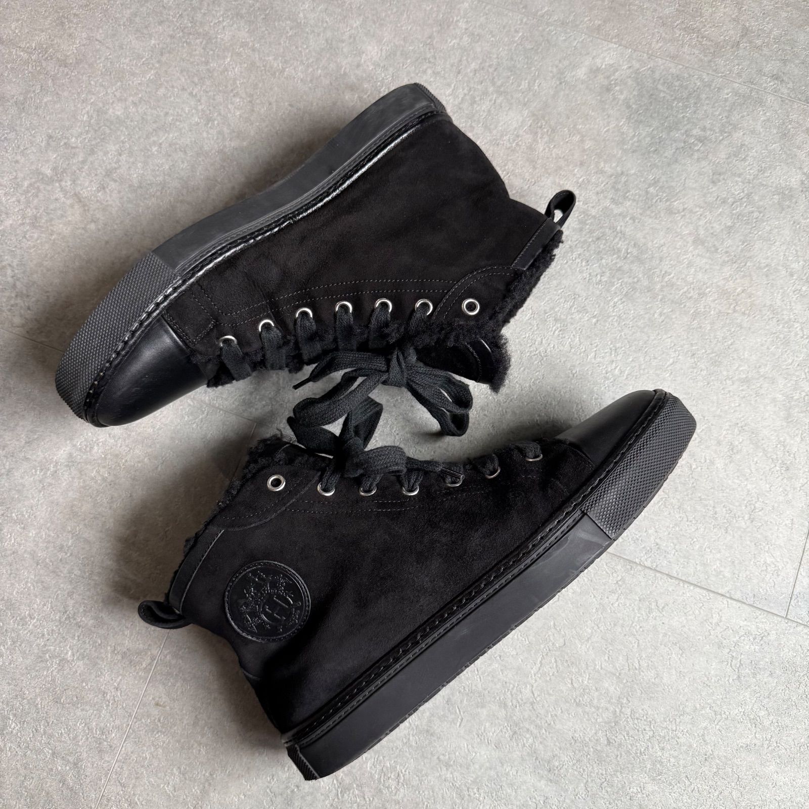 【美品】エルメス ジミー ボアムートン スエードレザー ハイカットスニーカー 楽天市場】【緑屋質屋】エルメス ハイカット スニーカー ジミー