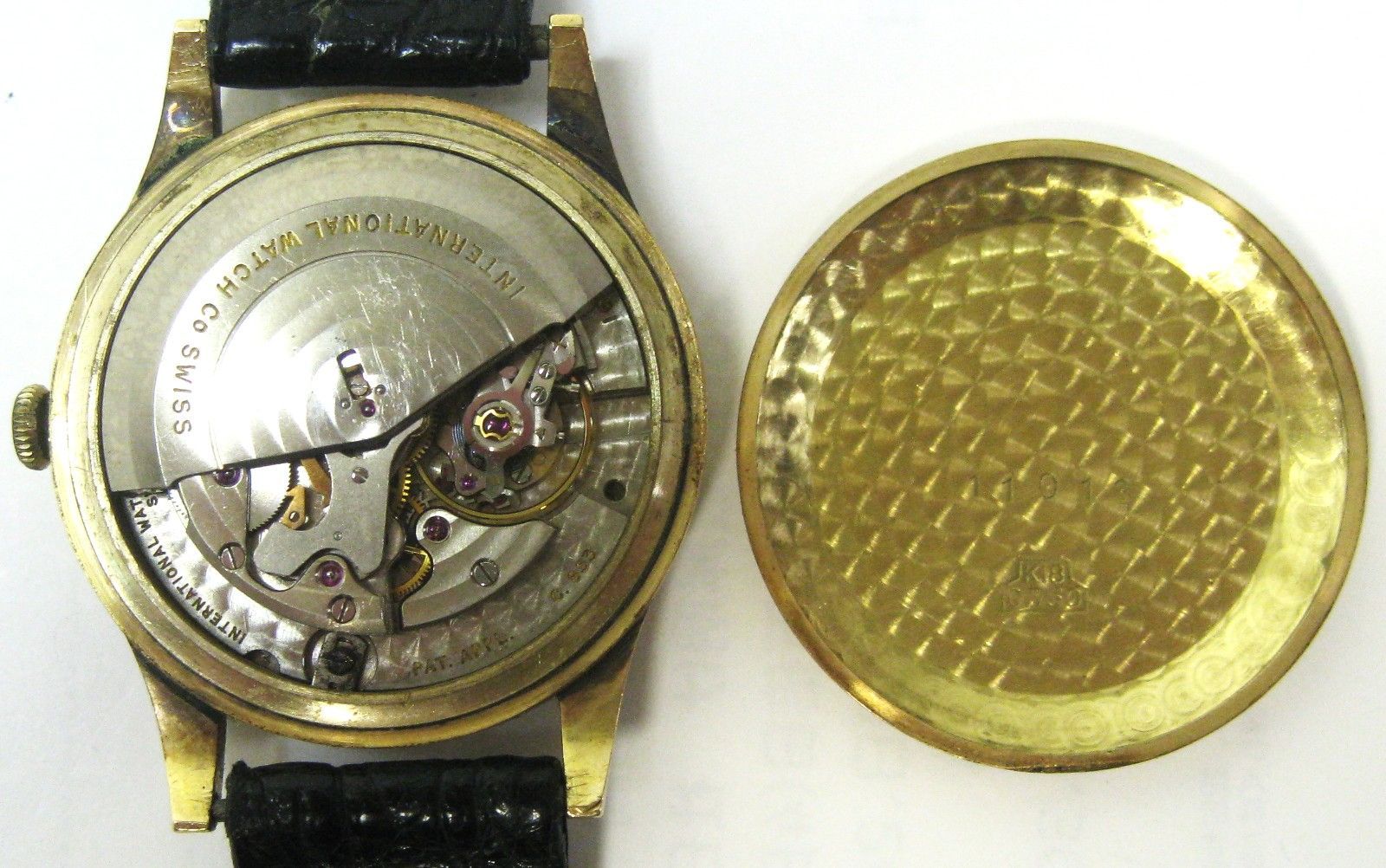 美品 K18 18金アンティーク IWCインターナショナル3針オートマ11013 