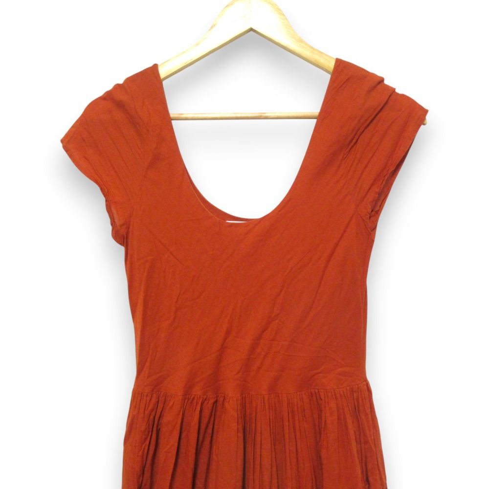 美品 MARIHA マリハ 草原の虹のドレス ロングワンピース オレンジ