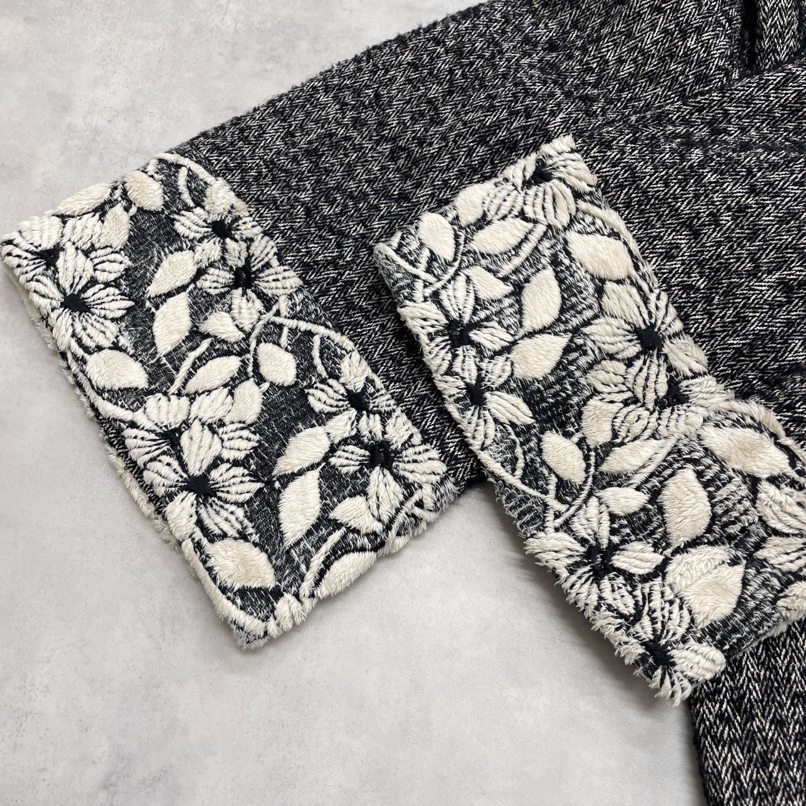 KEITA MARUYAMA ケイタマルヤマ ロングコート ボタニカル柄 刺繍 