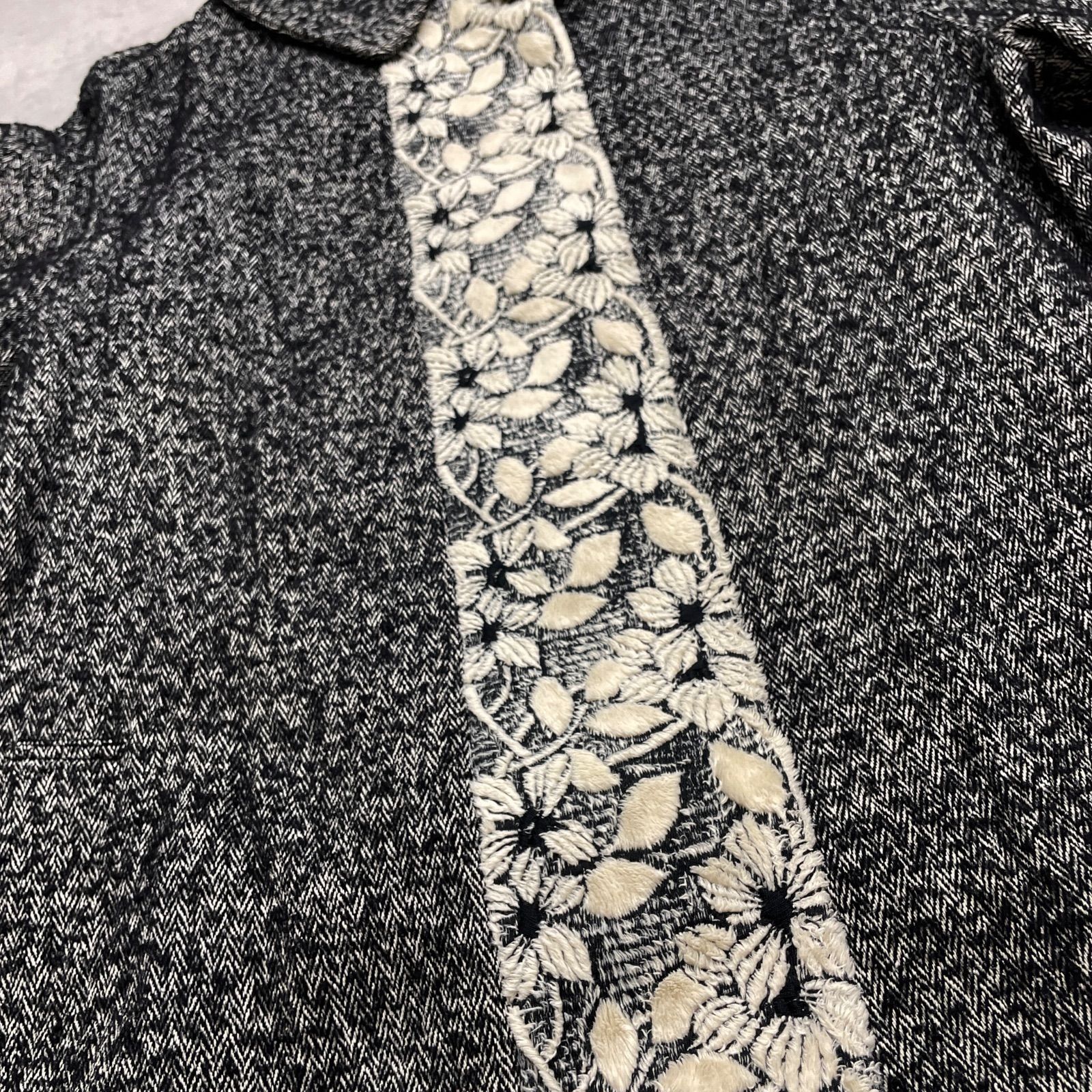 KEITA MARUYAMA ケイタマルヤマ ロングコート ボタニカル柄 刺繍 