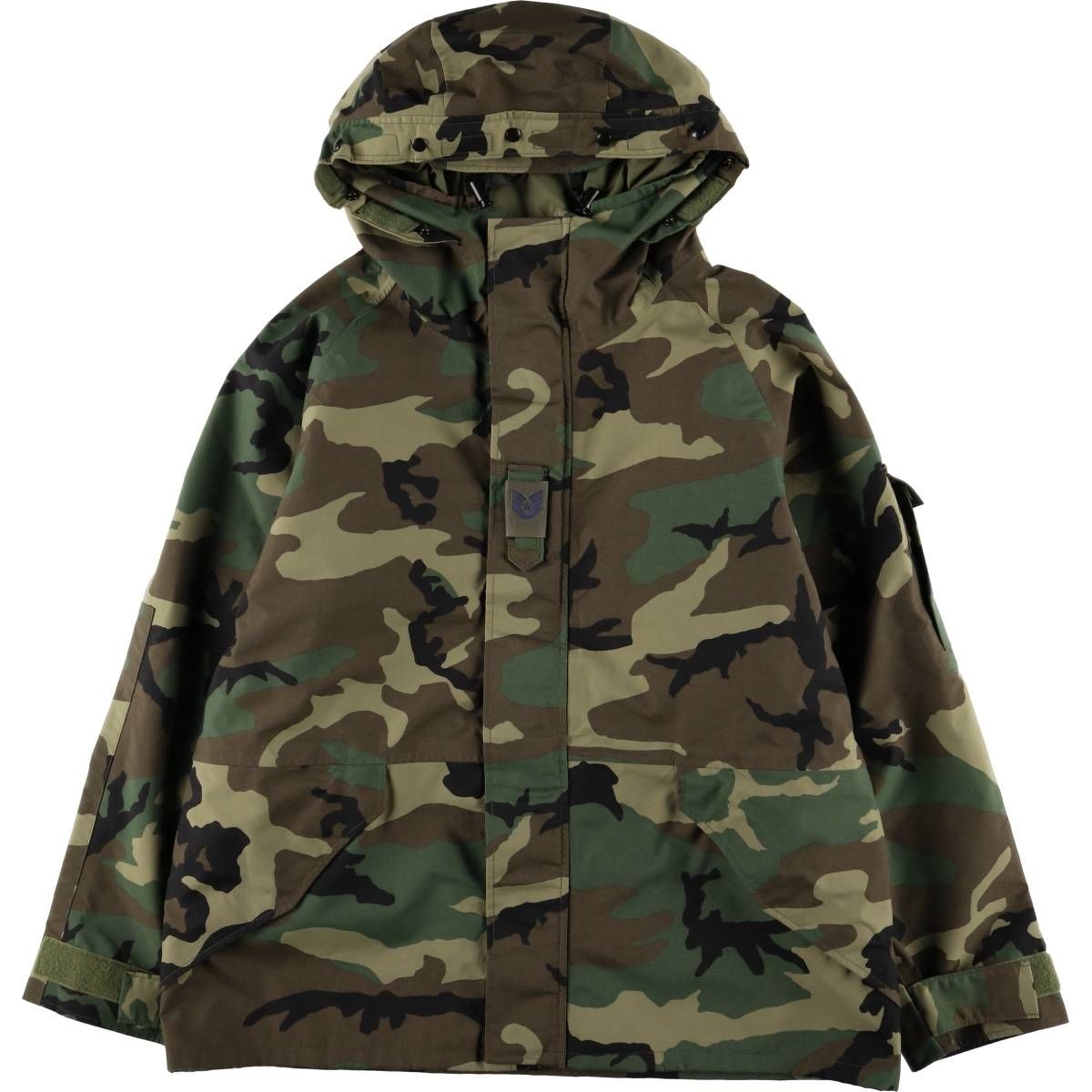 1992年 ECWCS 迷彩柄ゴアテックスパーカー 実物 軍物 ヴィンテージ古着 1992年製 実物 米軍 ECWCS GEN1 ゴアテックスパーカー ウッドランド