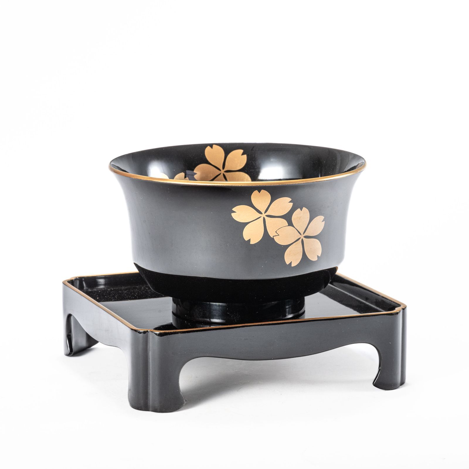 杯洗 輪島塗 黒塗金蒔絵台附杯洗 - メルカリ