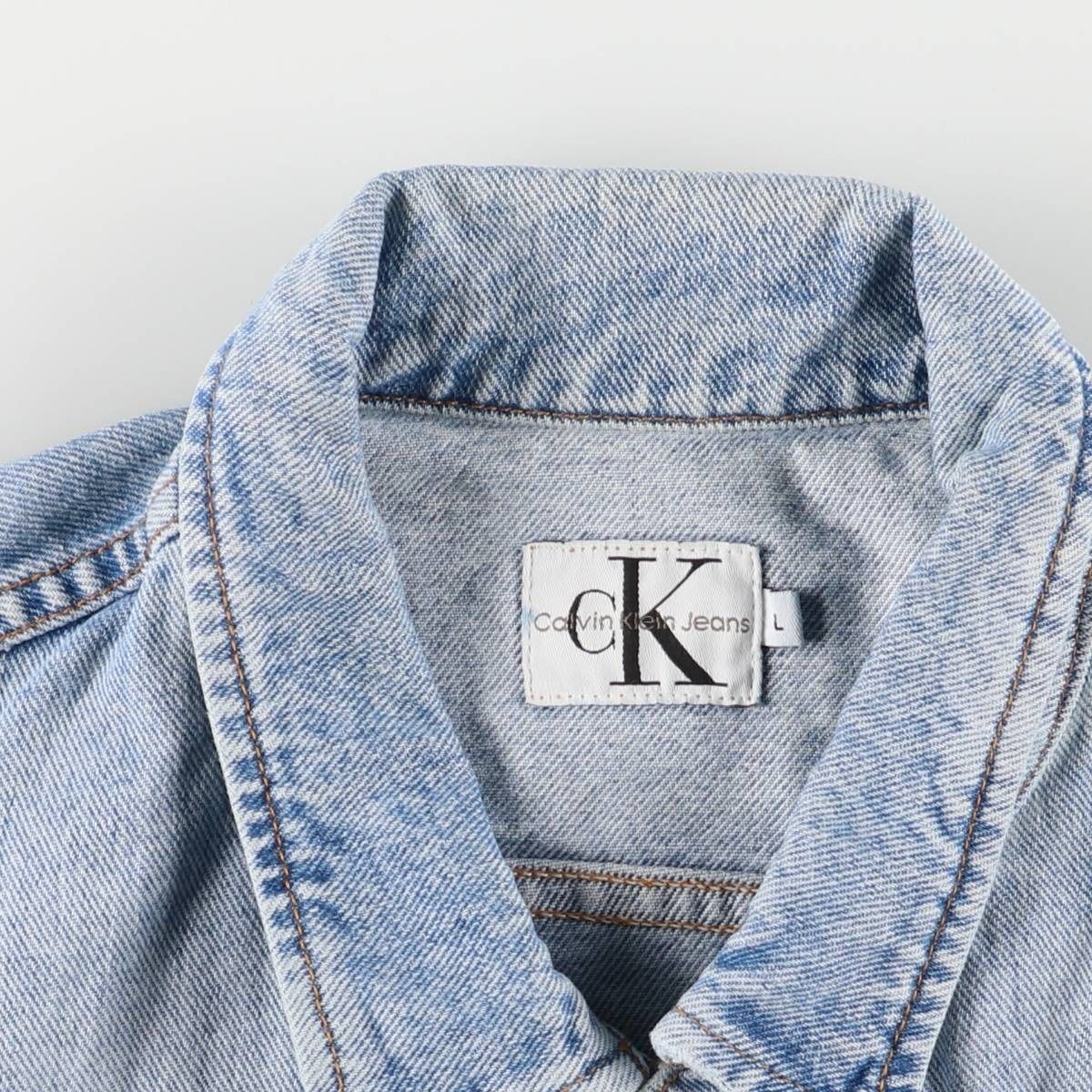 古着 90年代 カルバンクライン Calvin klein JEANS デニムジャケット G 