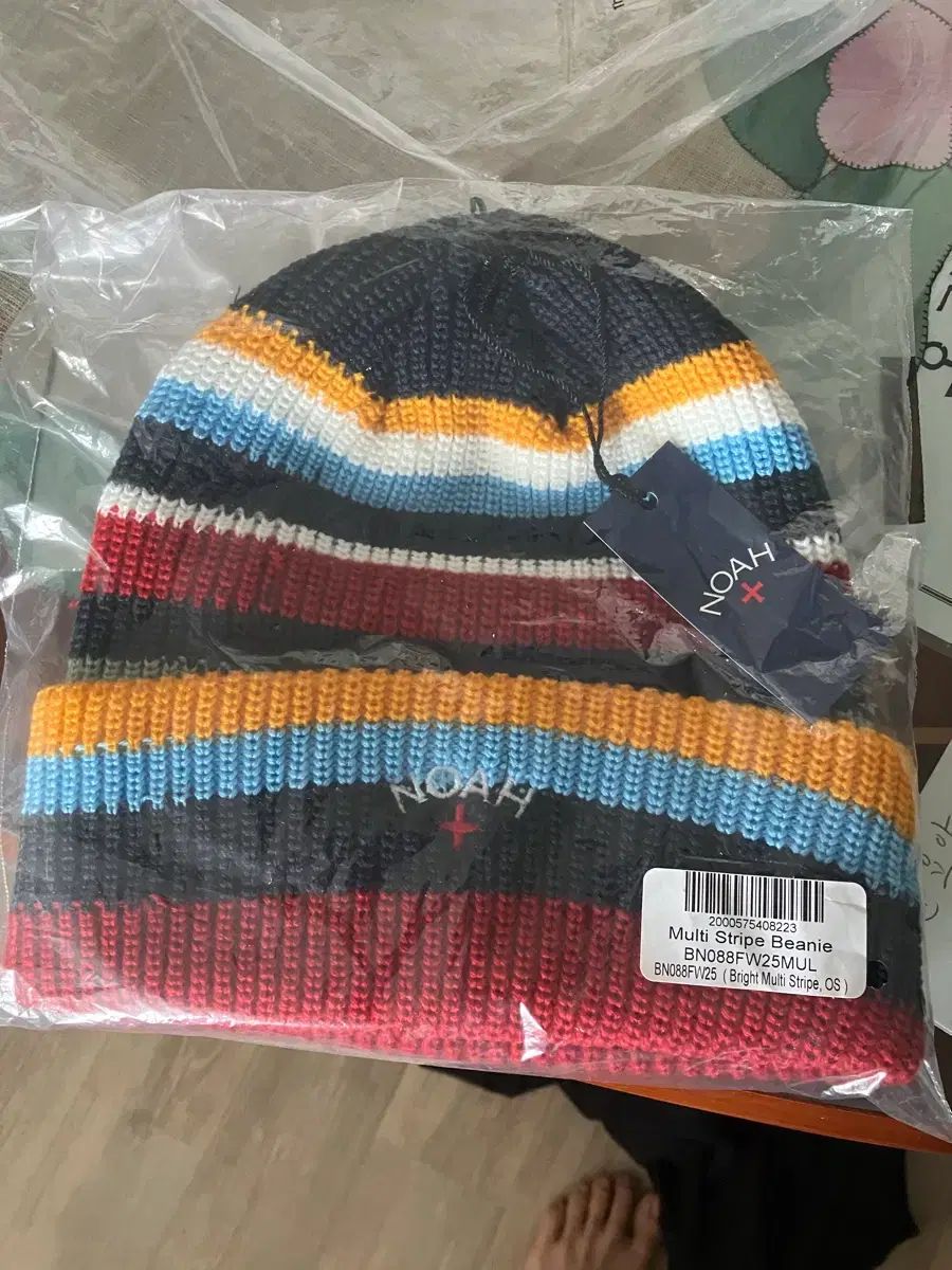 NOAH マルチストライプ　ビーニー NOAH ストライプビーニー