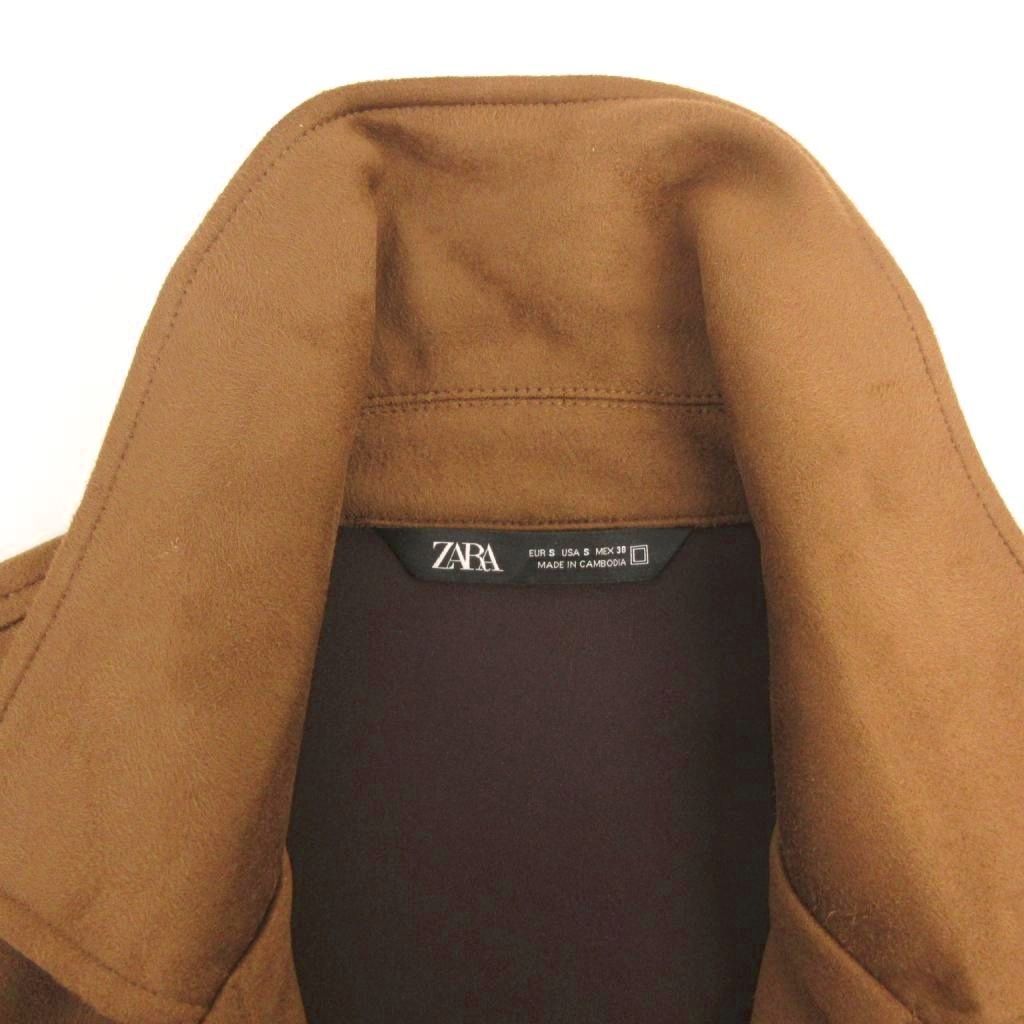 ザラ ZARA フェイクスエード トラッカージャケット オーバーシャツ S