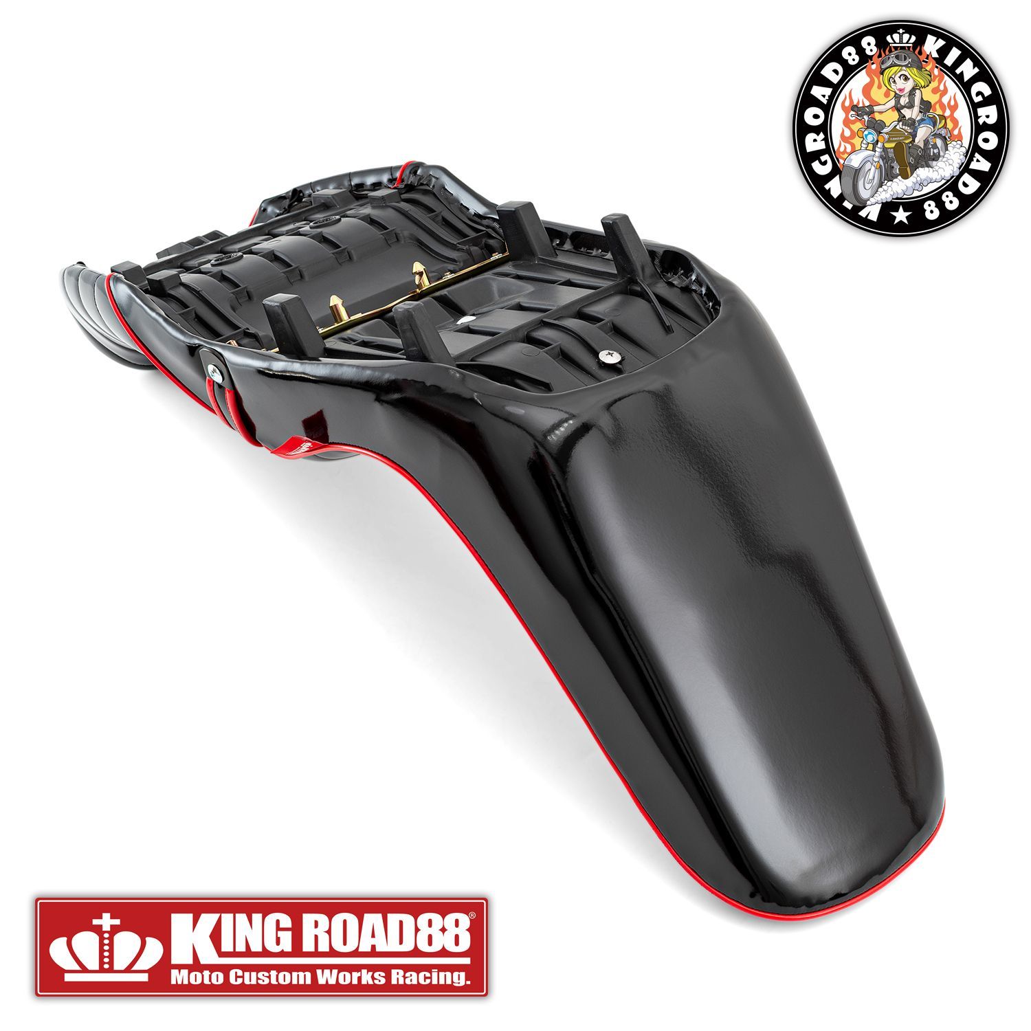 カワサキ バリオスII型 ZR250B KingRoad88 3段シート エナメル