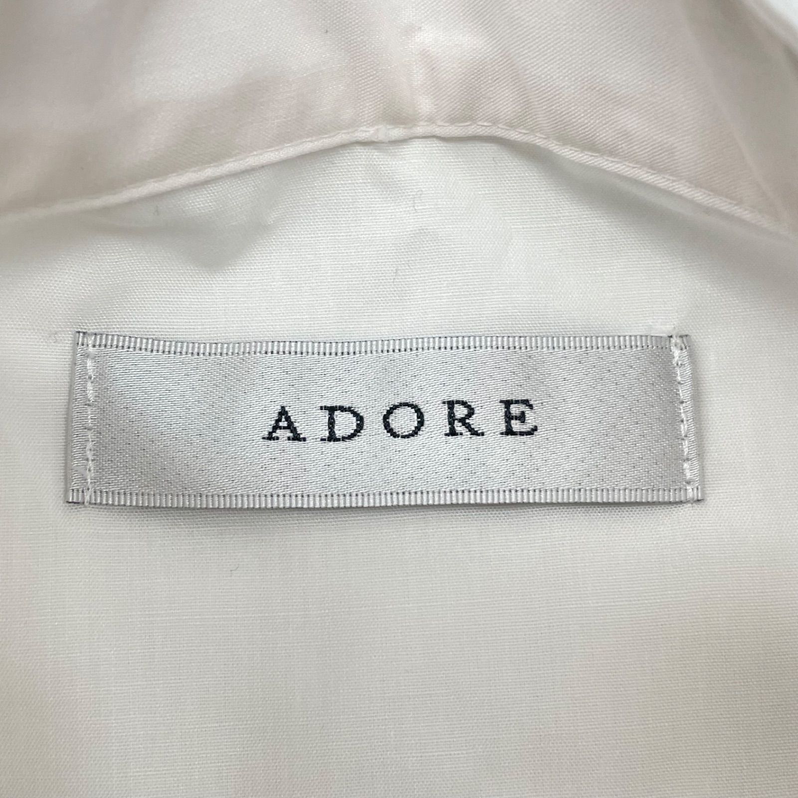 ADORE アドーア クリアコットンワンピース ペチコート付き シャツ