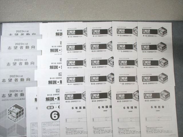 中学受験❗2024年度 日能研6年 全国公開模試1年分フルセット