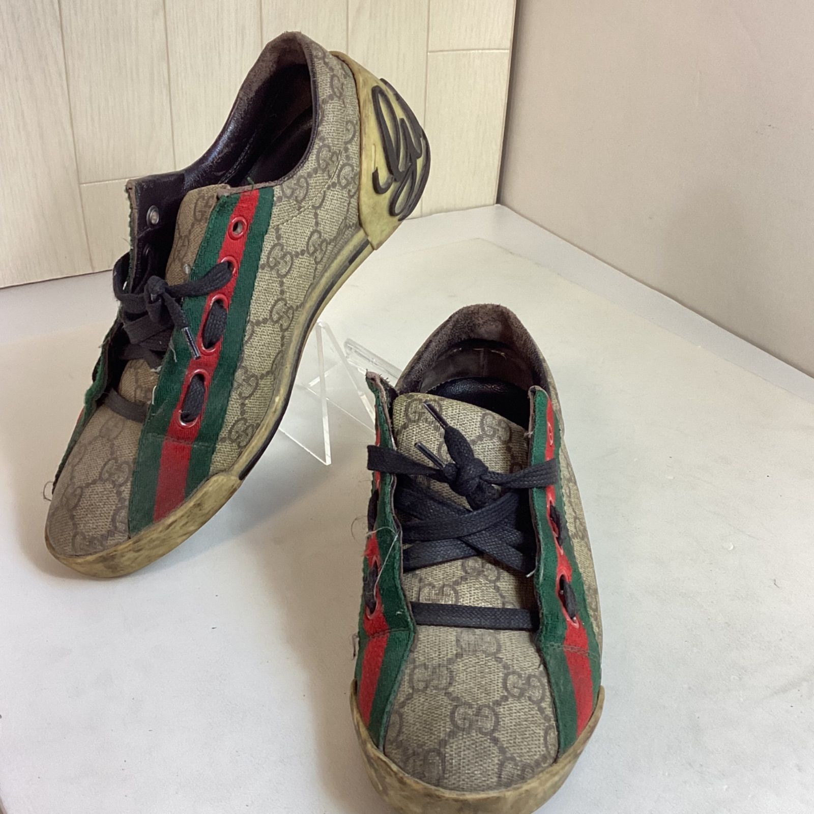 グッチ GUCCI GG総柄 ローカットスニーカー(36) …e.s - メルカリ