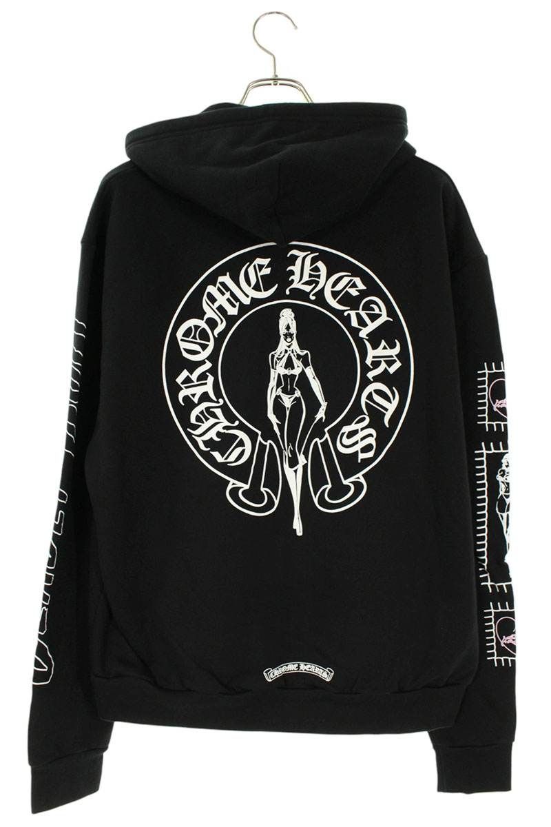 クロムハーツ DEADLY DOLL デッドリードールバックプリントジップ