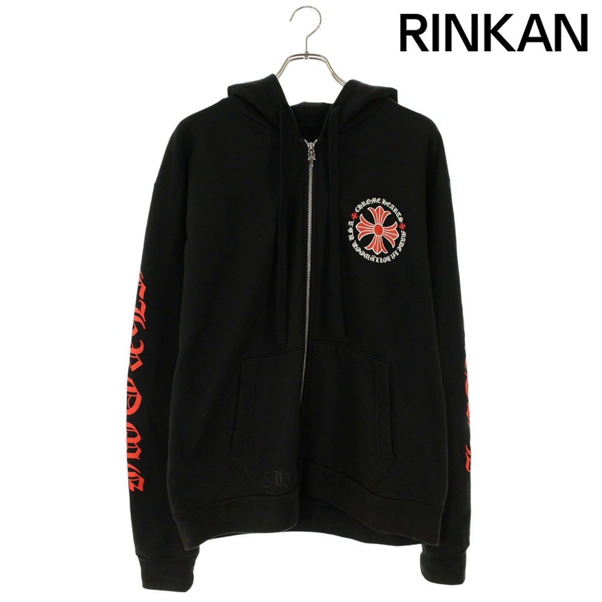 クロムハーツ SWTSHRT HD ZIP 袖ロゴCHプラスバックプリントジップ