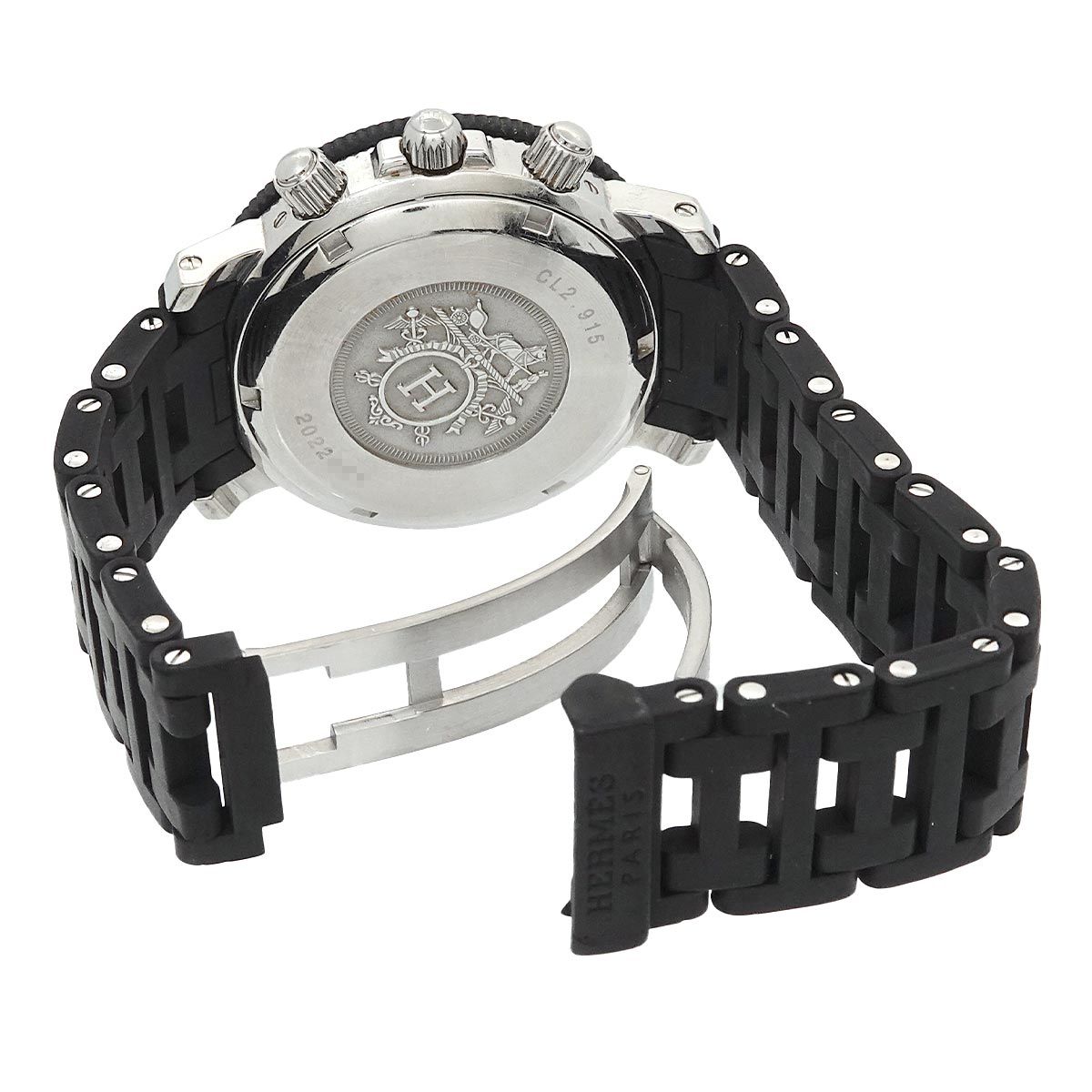 エルメス HERMES クリッパー ダイバー クロノグラフ CL2 915 メンズ
