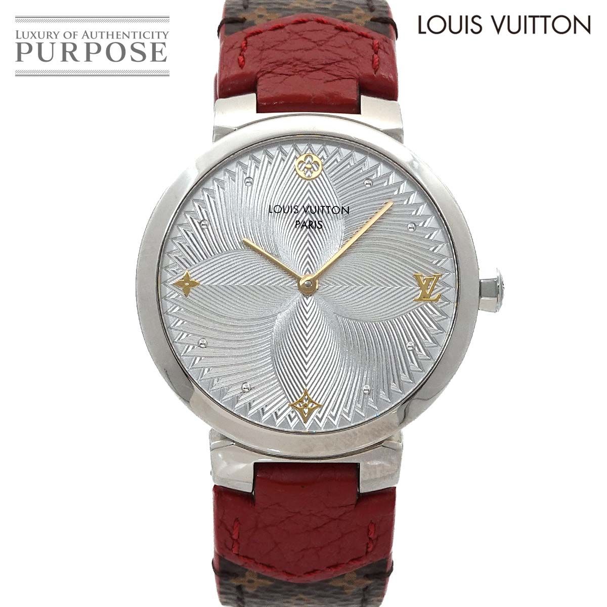 ルイ ヴィトン LOUIS VUITTON タンブール スリム QA015 レディース 