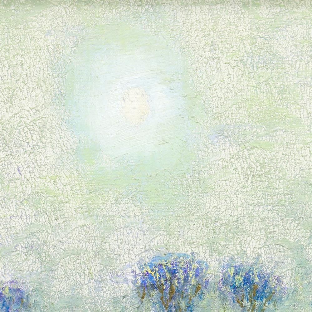 真作】【WISH】和気史郎「友禅」油彩 6号 1972年作 ◇幻想に揺らぐ水辺