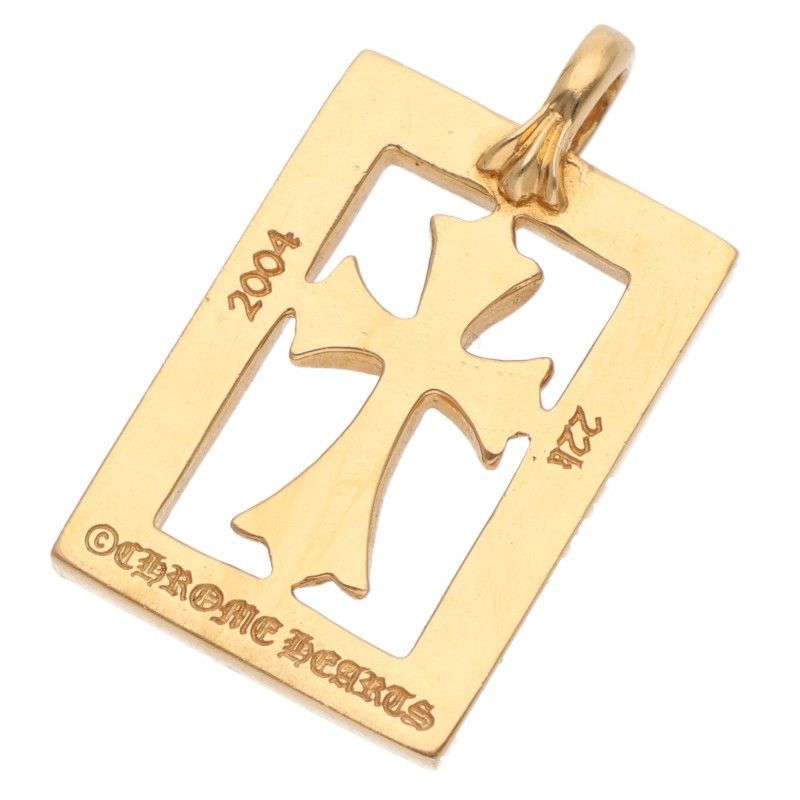 クロムハーツ 22K FRMD OPN BBYFAT P/D/フレームドオープン PAVEダイヤ