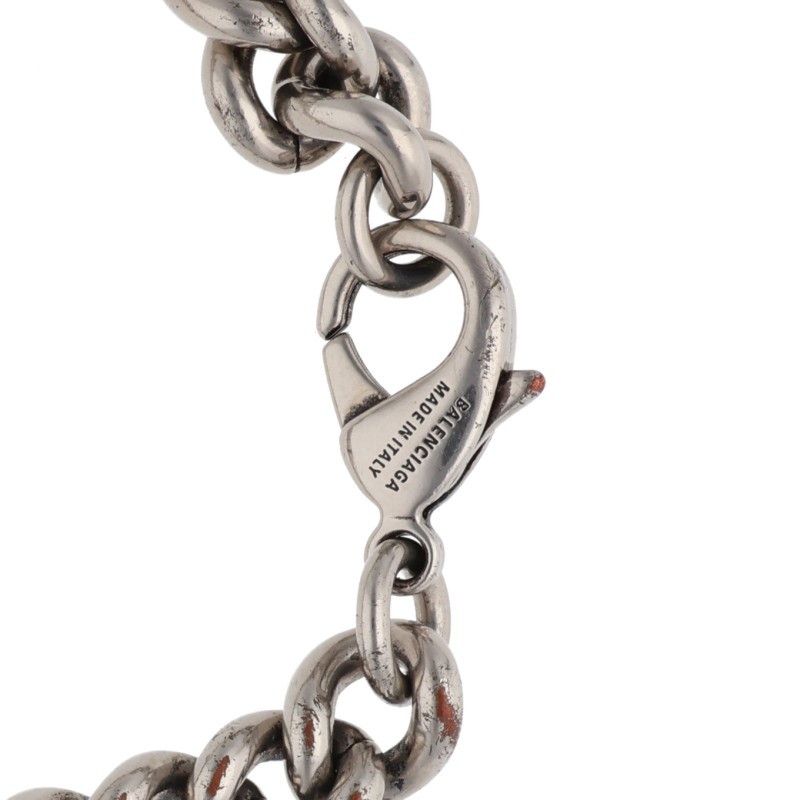 バレンシアガ BB ICON GOURMETTE BBアイコンチェーンシルバー