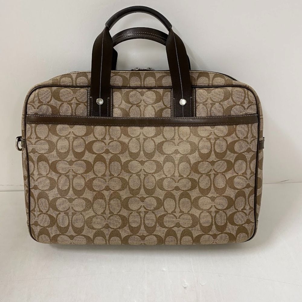 08w15183 COACH コーチ F70431 シグネチャー ブリーフケース メンズ