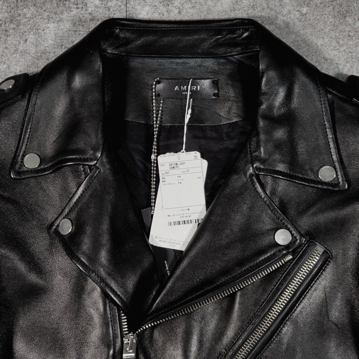 AMIRI アミリ Leather Double Riders Jacket ダブルライダース