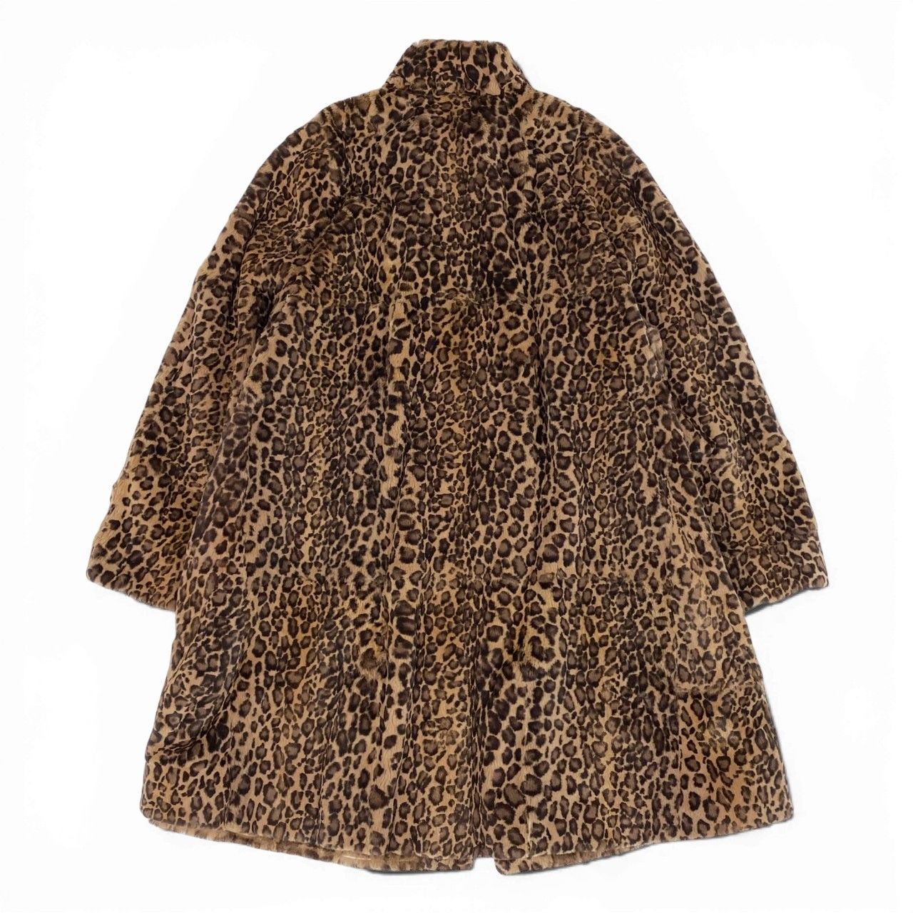 EMBA エンバ シェアードミンク シルク混 ロングコート 毛皮 ライナー 豹柄 23a21 EMBA エンバ レオパード染め シェアードミンク ロングコート
