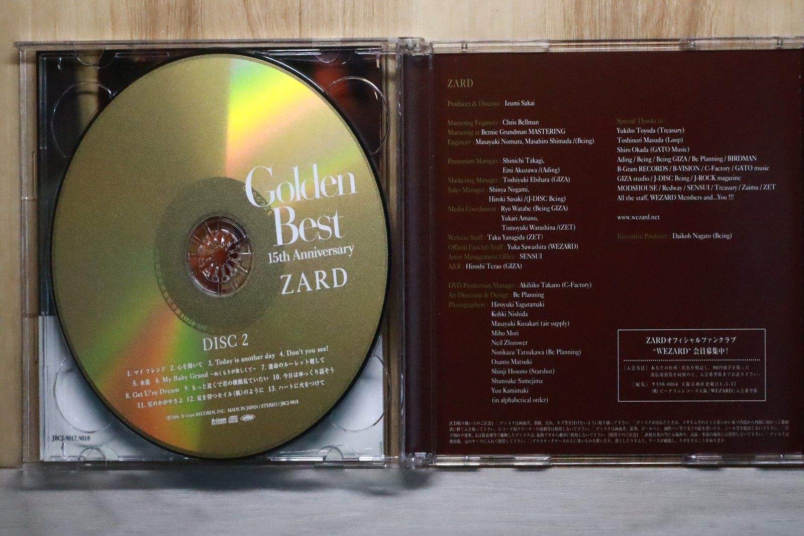 国内盤CD☆ザード/ZARD□ Golden Best ~15th Anniversary~ (特典DVD