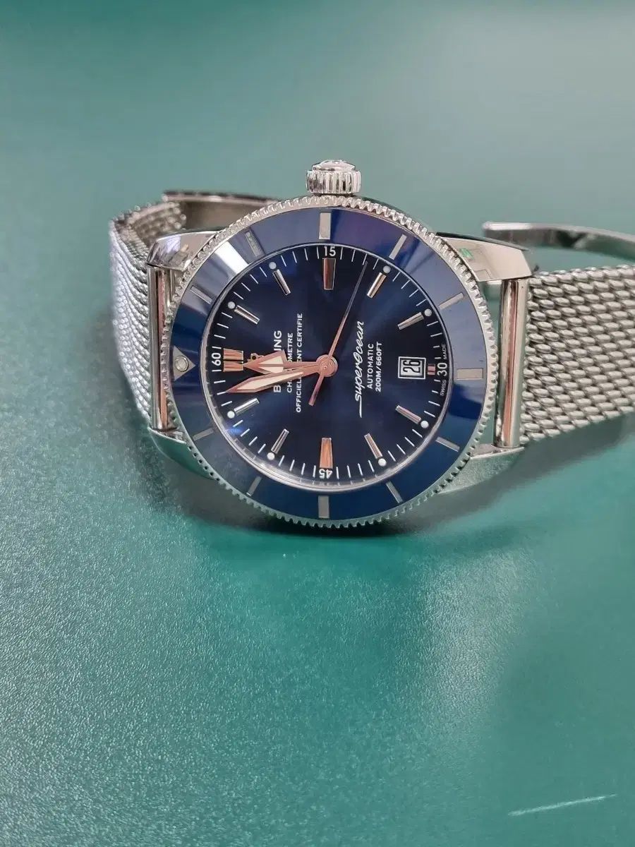 ブライトリング スーパーオーシャン ヘリテイジ AB2020 ブルーダイアル 時計