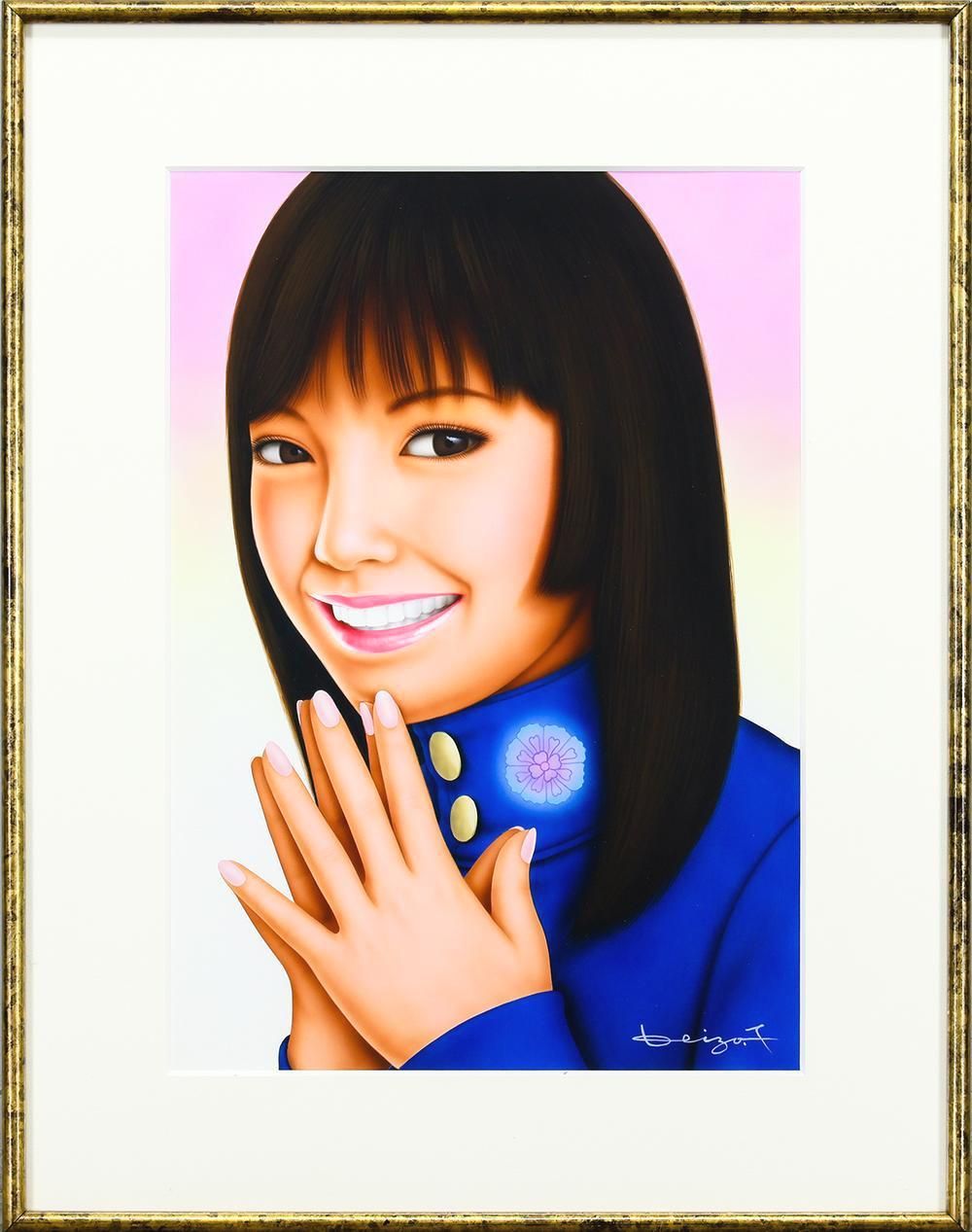 人物画#38 女性の肖像 アクリル画 3号 人物画#38 女性の肖像 アクリル画 3号 【公式通販】