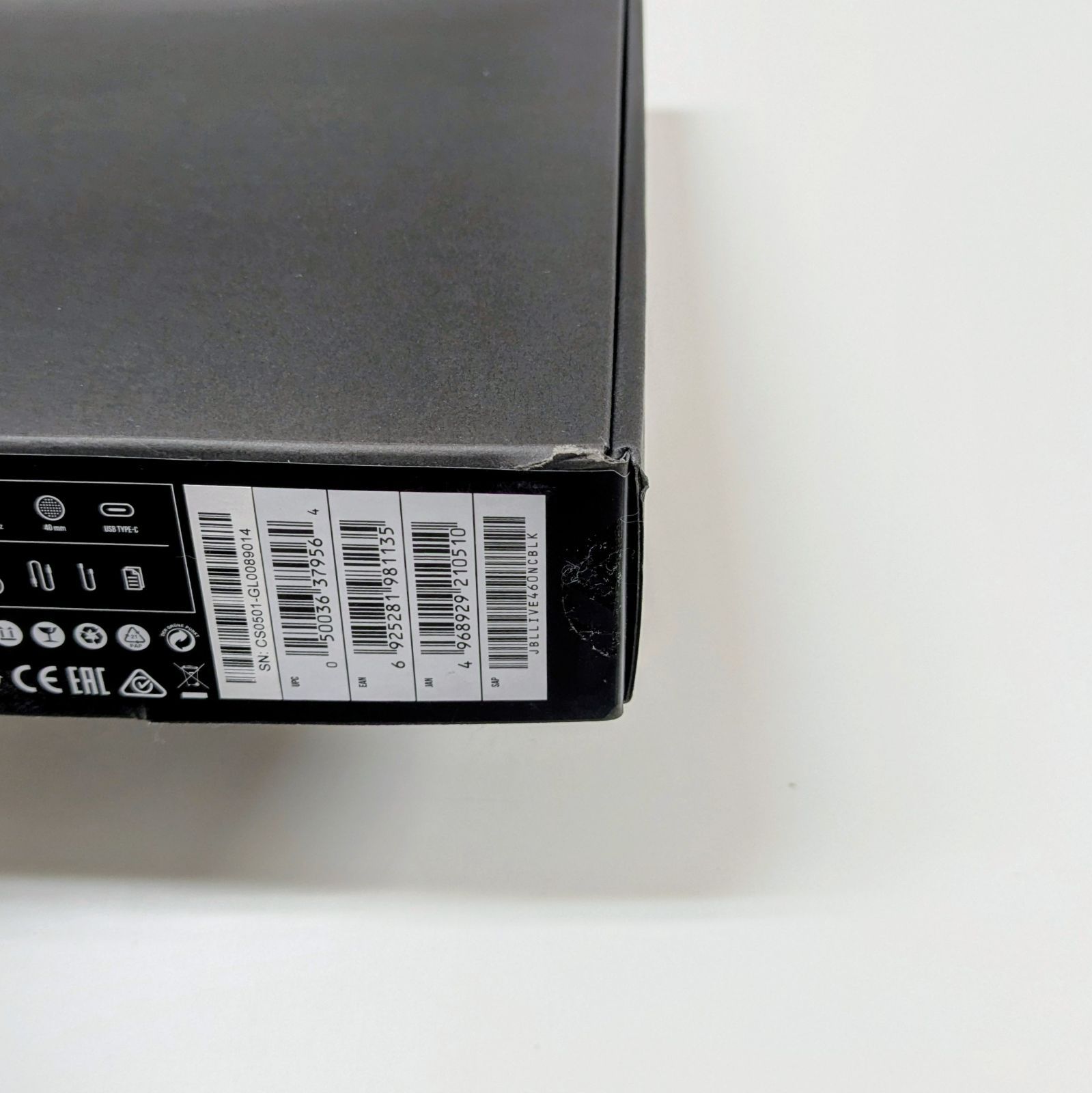 JBL ノイズキャンセリング ワイヤレスヘッドホン JBL LIVE460NC BK
