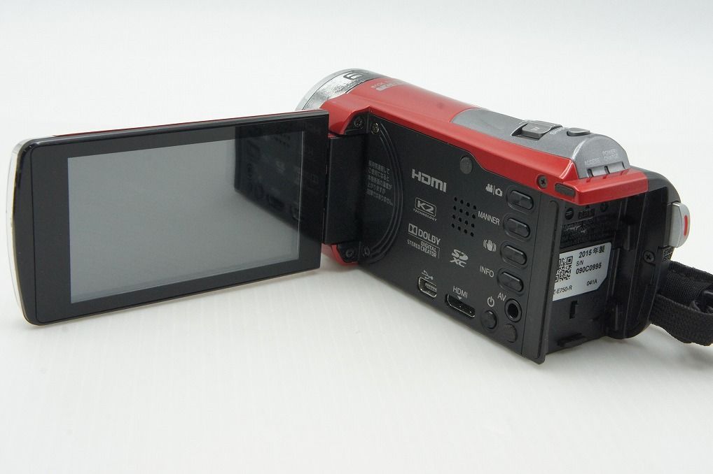 JVC ケンウッド Everio GZ-E750-R デジタルビデオカメラ レッド