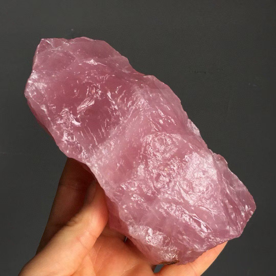  AAAAAAA級家庭円満 天然ローズクォーツ原石B0109 YS 457 429C 卓上ラック 置物 インテリア小物