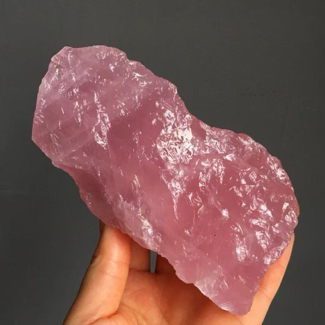 天然ローズクォーツ原石B0109