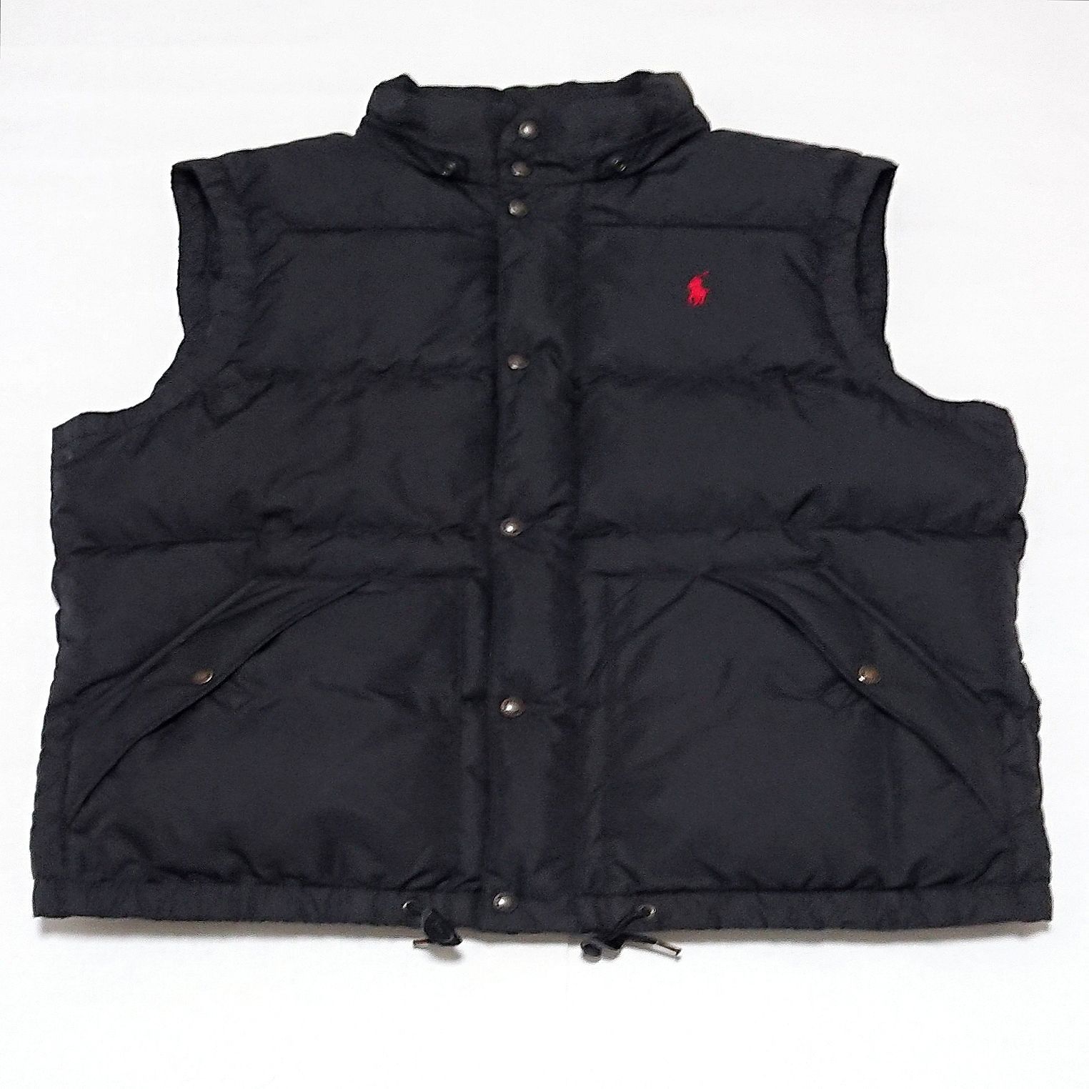 美品 ポロラルフローレン 刺繍 ロゴ 2way 肉厚 ダウン ベスト - メルカリ