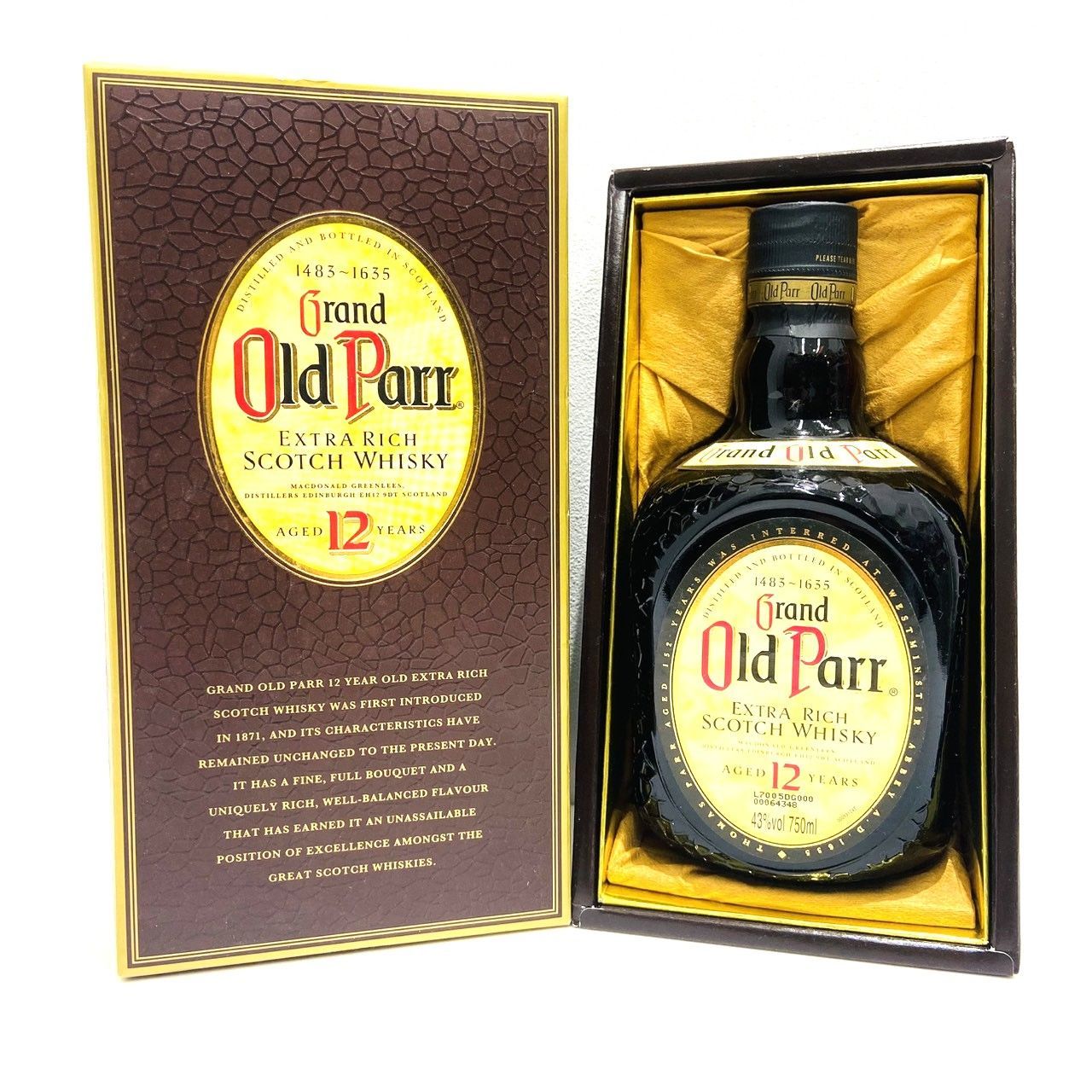 3本セット Grand Old Parr グランドオールドパー12年 スコッチ