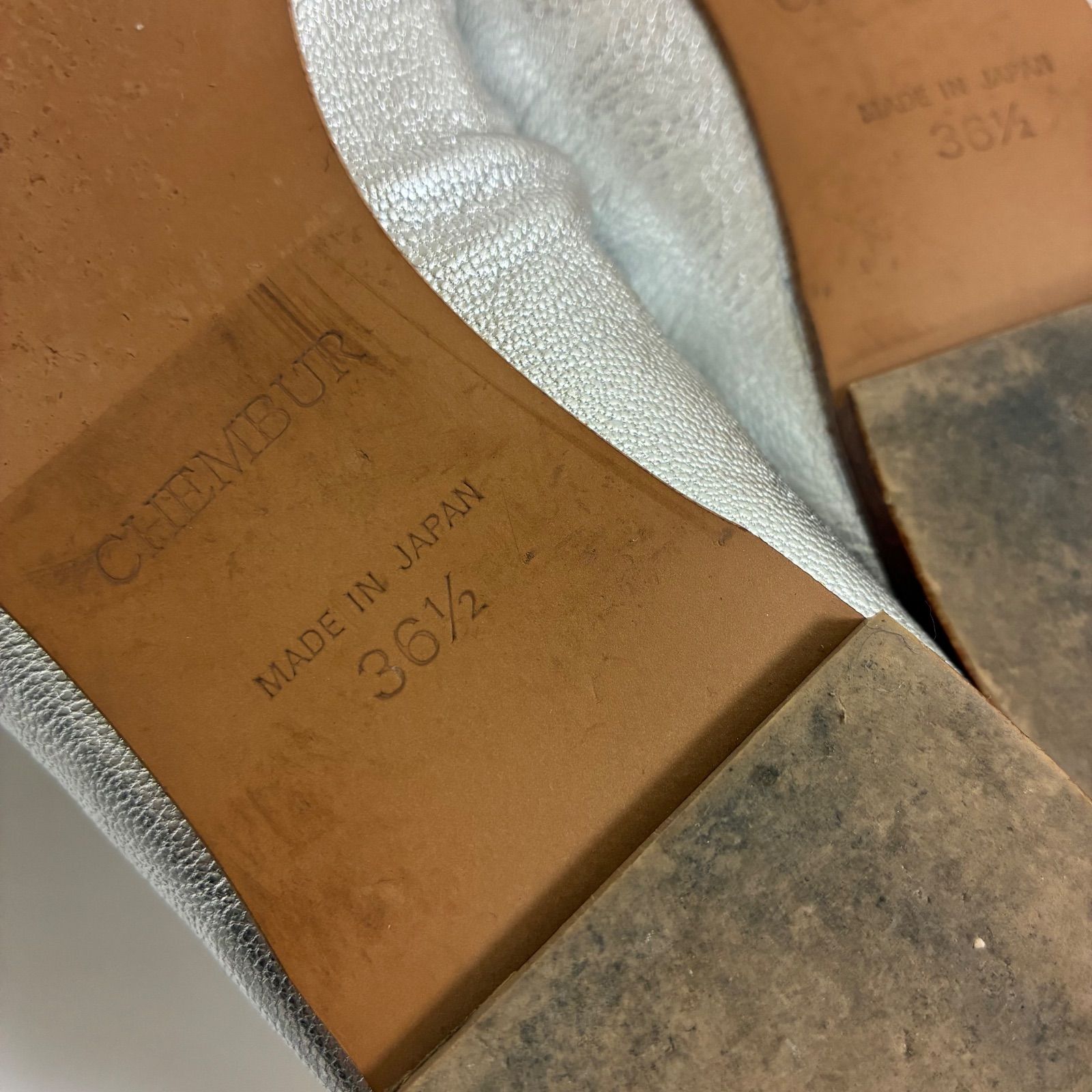 CHEMBUR チェンバー☆SQ STUDS RIBBON スクエアトゥスタッズリボン