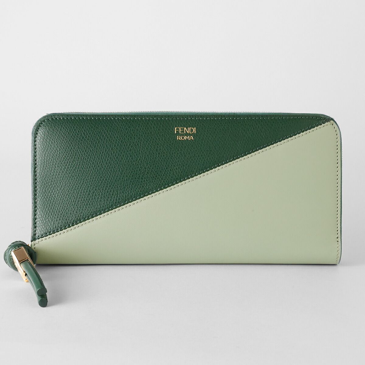 新品 フェンディ FENDI 長財布 FFダイヤモンド グリーン - メルカリ