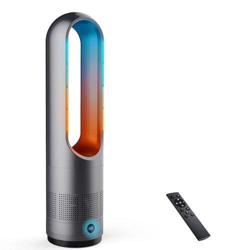 FUXNGZI セラミックヒーター 暖房と扇風機を一体化-1台で四季の悩み解消 電気ファンヒーター 暖房器具 省エネ 電気ストーブ セラミックファンヒーター 40 W|1100 W 3段暖風 8段送風 暖房 2秒速熱 9 Hタイマー 100° 68 bd 2 ea 8