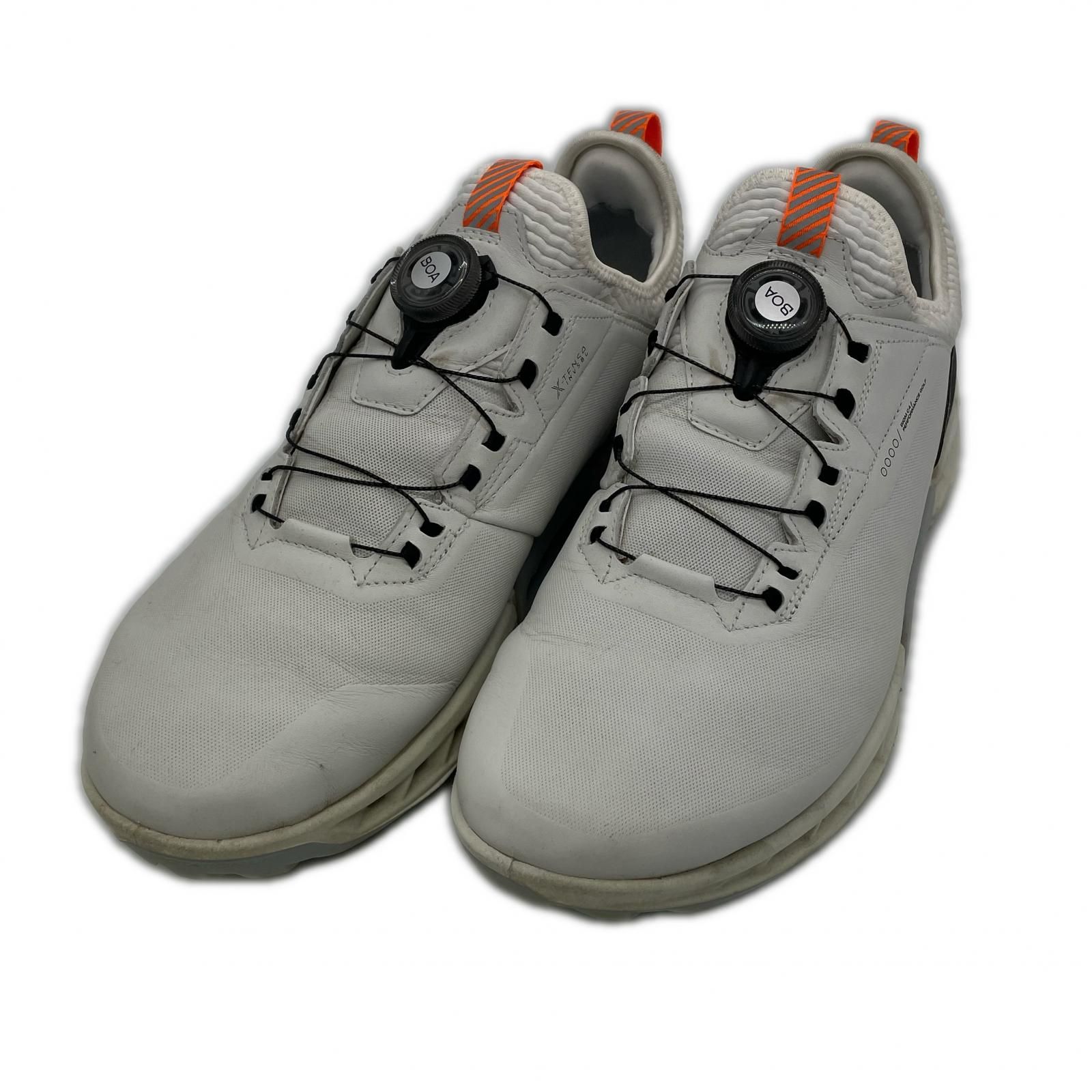 中古 エコー ecco ゴルフシューズ 26.5cm ホワイト バイオム C4 