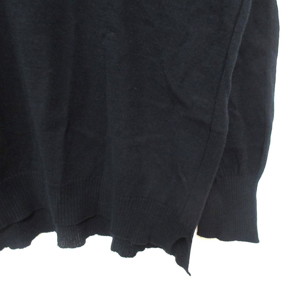未使用 24SS pas de calais パドカレ ウォッシャブルコットンリネンパーカー プルオーバーニット 2450 サイズ36 ブラック レディース 古着 中古 USED pas de calais - 未使用 24SS pas de calais パドカレ ウォッシャブル
