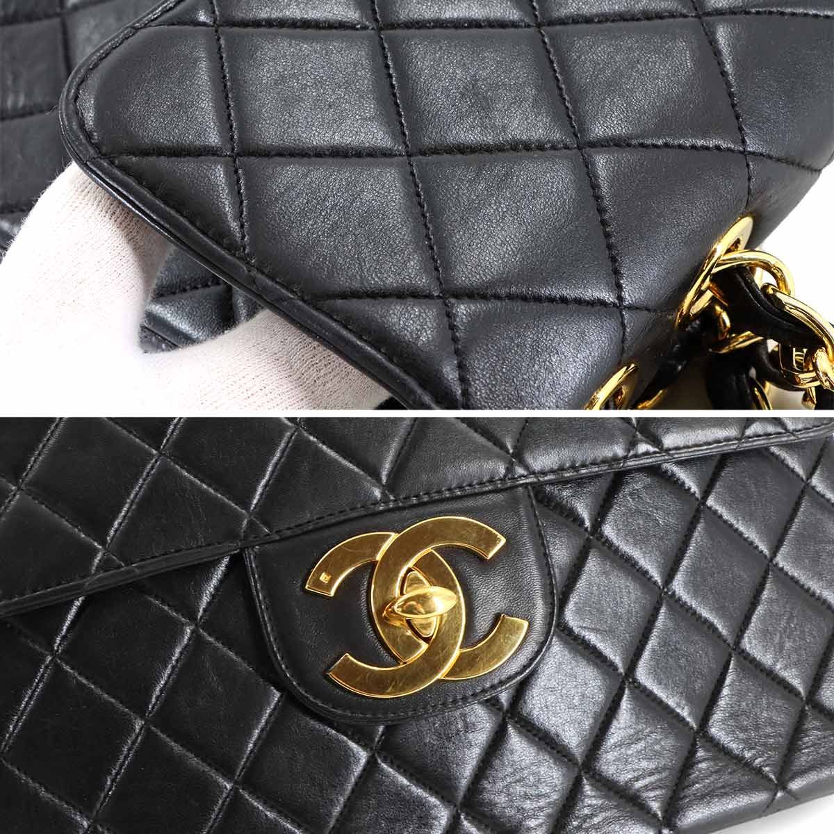 CHANEL １番台 マトラッセ ラム チェーンバッグ ブラック シャネル CHANEL マトラッセ 30 チェーン ショルダー バッグ