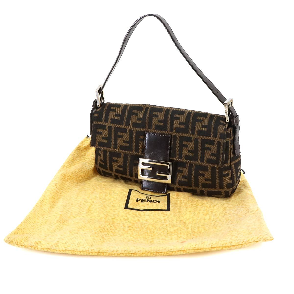 新品同様 フェンディ FENDI ズッカ マンマバゲット ショルダー バッグ