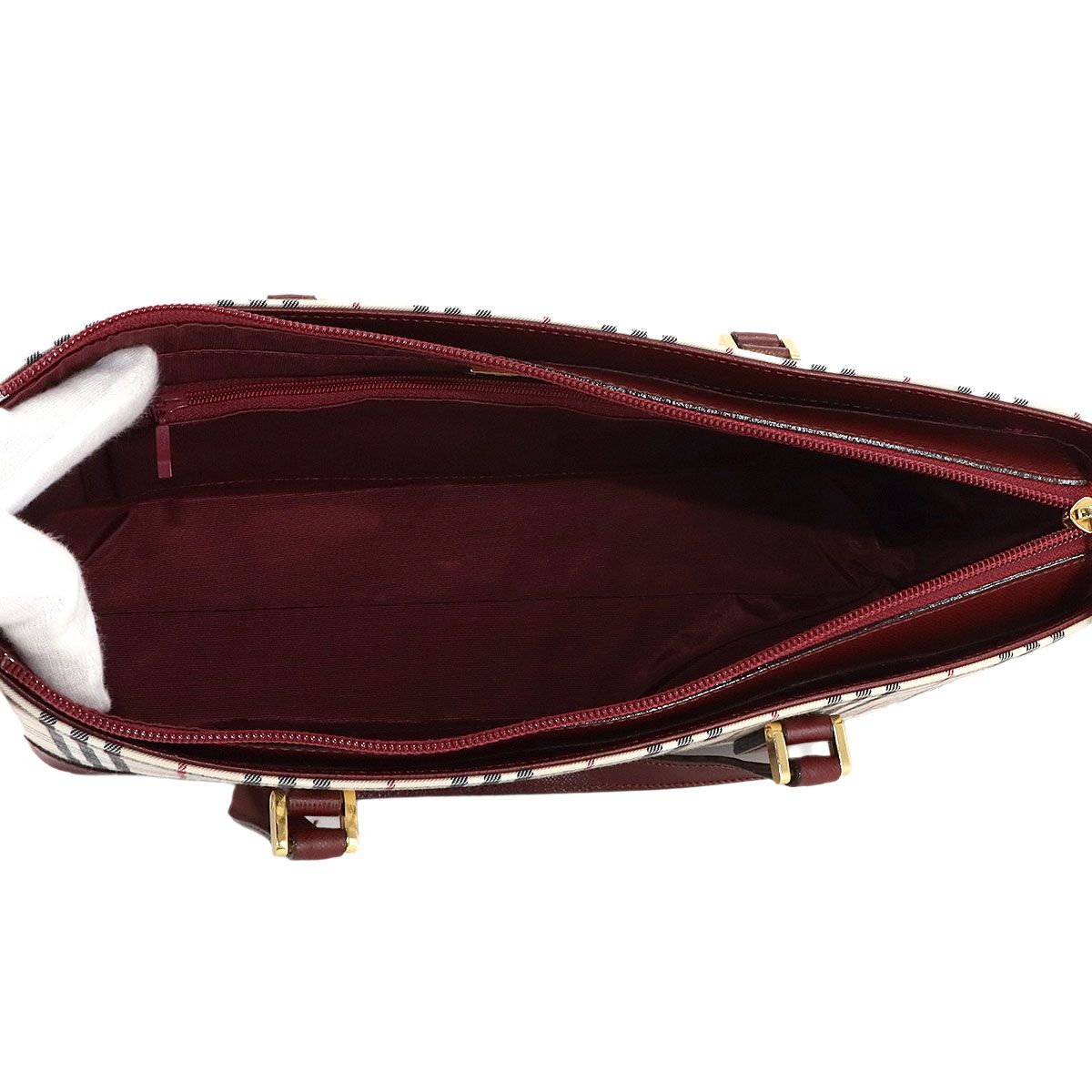 未使用 展示品 バーバリー BURBERRY ノバチェック ハンド バッグ
