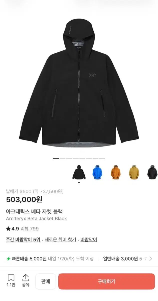 ARC TERYX アークテリクス ベータ ジャケット ブラックS