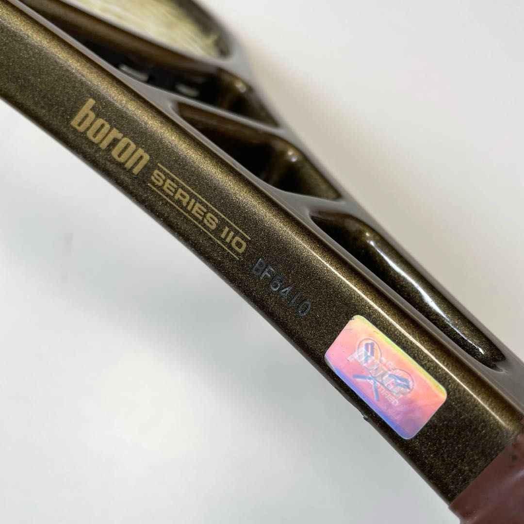 prince boron G2 テニスラケット　ヴィンテージ　現状品 PRINCE ボロン110 G1～G2相当 革ケース付き プリンス BORON SERIES 110