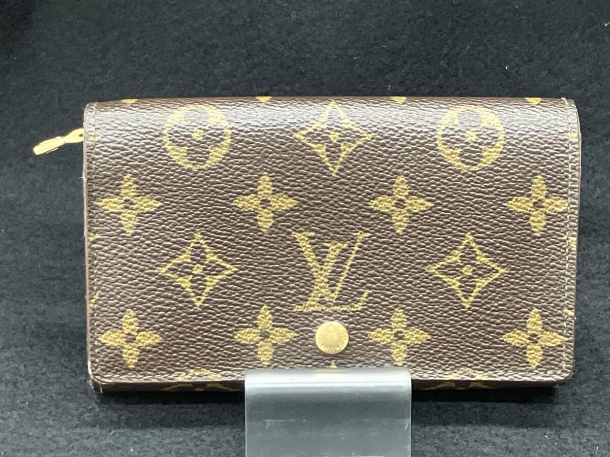 ☆外観美品☆ ルイヴィトン モノグラム トレゾール 二つ折り 財布 M61736 LOUIS VUITTON ルイヴィトン モノグラム ポルトフォイユトレゾール