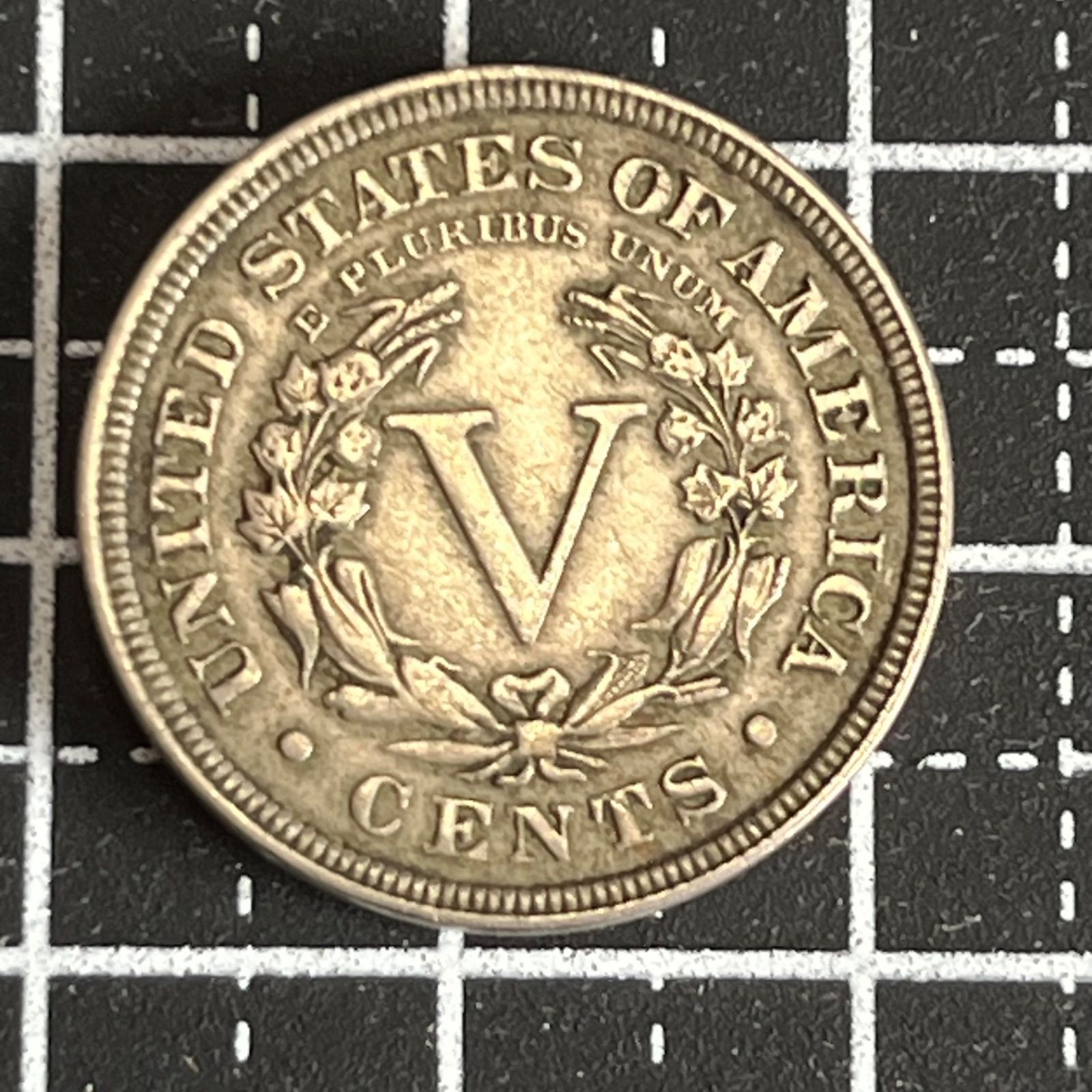 米国古銭】1883年 アメリカ 5セント硬貨 リバティ・ヘッド／Vニッケル