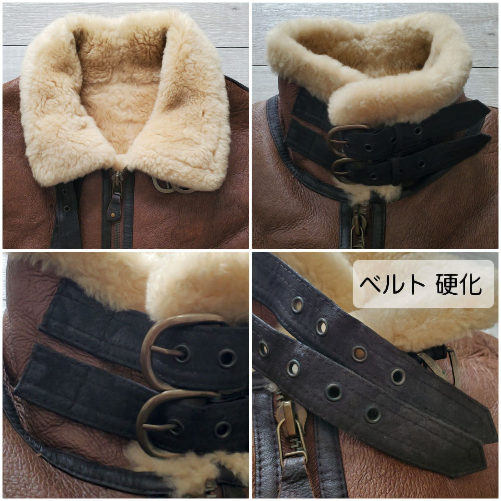 1990-2000s 美品 羊革×羊毛 B-3 TYPE MILITARY FLIGHT JACKET シープ