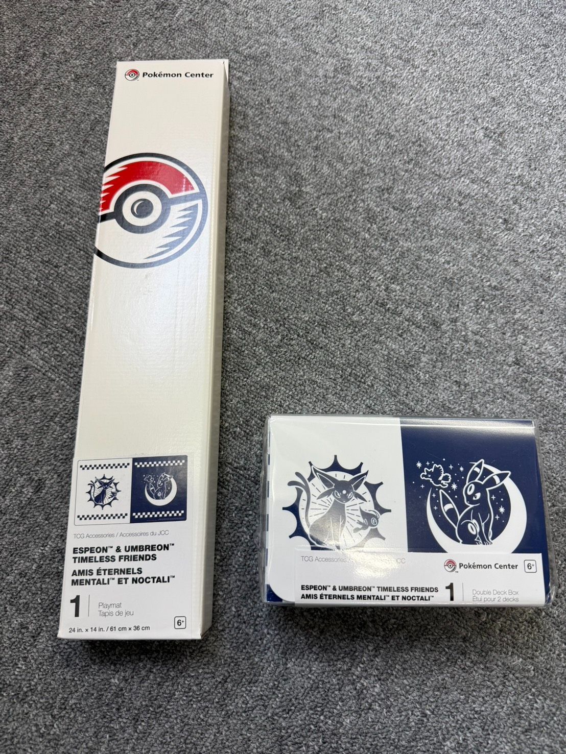 海外限定】エーフィ&ブラッキー ハーフプレイマット&ダブルデッキ